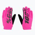 Rękawiczki rowerowe damskie 100% Brisker W neon pink/black 3