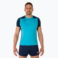 Koszulka do biegania męska Joma Record II fluor turquoise/navy