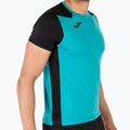 Koszulka do biegania męska Joma Record II turquoise black 7