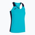Koszulka do biegania damska Joma Record II Tank Top fluor turquoise/navy 6