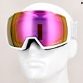 Gogle narciarskie damskie Rossignol Magne'lens W white/pink mirror/silver mirror 8