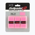 Owijki do rakiet do padla Bullpadel GB-1201 Comfort Absorbent 3 szt. fluor pink