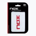 Frotki na nadgarstek NOX Wristband with Logo 2 szt. white/red