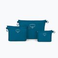 Zestaw organizerów Osprey Ultralight Zipper Sack Set 3 szt. waterfront blue