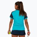 Koszulka tenisowa damska Joma Montreal W fluor turquoise/navy 3