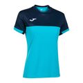 Koszulka tenisowa damska Joma Montreal W fluor turquoise/navy 6