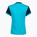 Koszulka tenisowa damska Joma Montreal W fluor turquoise/navy 7