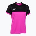 Koszulka tenisowa damska Joma Montreal W fluor pink/black 5