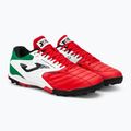 Buty piłkarskie męskie Joma Cancha TF red/white/green 4