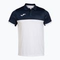 Koszulka polo tenisowa męska Joma Montreal white/navy blue