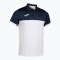 Koszulka polo tenisowa męska Joma Montreal white/navy blue 2