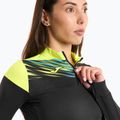 Bluza do biegania damska Joma Elite X black/fluor yellow 3