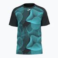 Koszulka tenisowa męska Joma Challenge black/turquoise