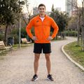 Bluza do biegania męska Joma Record III Full Zip orange 6