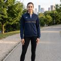 Bluza do biegania damska Joma Record III Full Zip navy 5