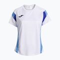Koszulka tenisowa damska Joma Montreal white/sky blue