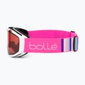 Gogle narciarskie dziecięce Bollé Rocket white& pink matte/vermillon 4