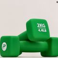 Hantle neoprenowe 2 kg Pure2Improve zielone P2I201400 6