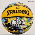 Piłka do koszykówki Spalding Graffiti zielona/żółta rozmiar 7 6