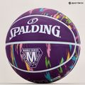 Piłka do koszykówki Spalding Marble fioletowa rozmiar 7 5