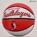 Piłka do koszykówki dziecięca Wilson NBA Team Retro Mini Portland Trail Blazers red rozmiar 3 5
