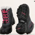 Śniegowce dziecięce Columbia Rope Tow III WP Girl dark grey/haute pink 19
