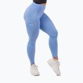 Legginsy treningowe damskie NEBBIA Active High-Waist Smart Pocket light blue 5