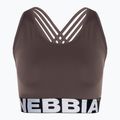 Biustonosz treningowy NEBBIA Medium Impact Cross brown 4