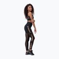 Legginsy treningowe damskie NEBBIA Gold Mesh black 5