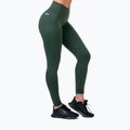 Legginsy treningowe damskie NEBBIA Hero High-Waist dark green