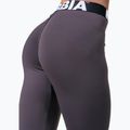 Legginsy treningowe damskie NEBBIA Squat Hero Scrunch Butt marron 3