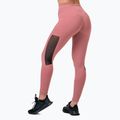 Legginsy treningowe damskie NEBBIA Mesh High-Waist old rose 2