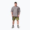 Koszulka treningowa męska NEBBIA Washed-Off Heavyweight No Shortcuts light grey 2