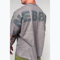 Koszulka treningowa męska NEBBIA Washed-Off Heavyweight No Shortcuts light grey 5