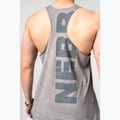 Koszulka treningowa męska NEBBIA Washed-Off Stringer Max Out light grey 5
