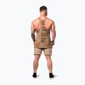 Koszulka treningowa męska NEBBIA Washed-Off Stringer Max Out light brown 3