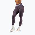 Legginsy treningowe damskie NEBBIA Flow Seamless Push-Up dark grey