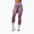 Legginsy treningowe damskie NEBBIA Flow Seamless Hight Waist Push Up pink