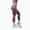 Legginsy treningowe damskie NEBBIA Flow Seamless Hight Waist Push Up pink 4