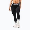 Legginsy treningowe damskie NEBBIA Flow Seamless Hight Waist Push Up black