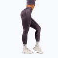 Legginsy treningowe damskie NEBBIA Flow Seamless Maximum Push-Up dark grey 2