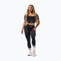 Legginsy treningowe damskie NEBBIA Flow Seamless Push Up Black 2