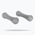 Hantle GymBeam Neoprene Dumbbells 2 x 1 kg light grey