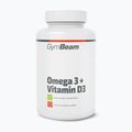 Kwasy tłuszczowe + witamina D3 suplement diety GymBeam Omega 3 + D3 90 kapsułek