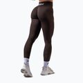 Legginsy treningowe damskie NEBBIA Power dark brown 3