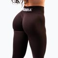 Legginsy treningowe damskie NEBBIA Power dark brown 5