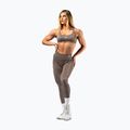 Legginsy treningowe damskie NEBBIA Power light brown ash 2