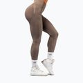 Legginsy treningowe damskie NEBBIA Power light brown ash 4