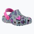 Klapki dziecięce Coqui Little Frog mid.grey/fuchsia love/amulet 8