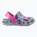 Klapki dziecięce Coqui Little Frog mid.grey/fuchsia love/amulet 9
